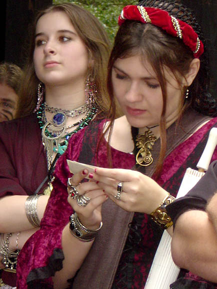 Evangeline and Lilliana with a lot of Jewelry